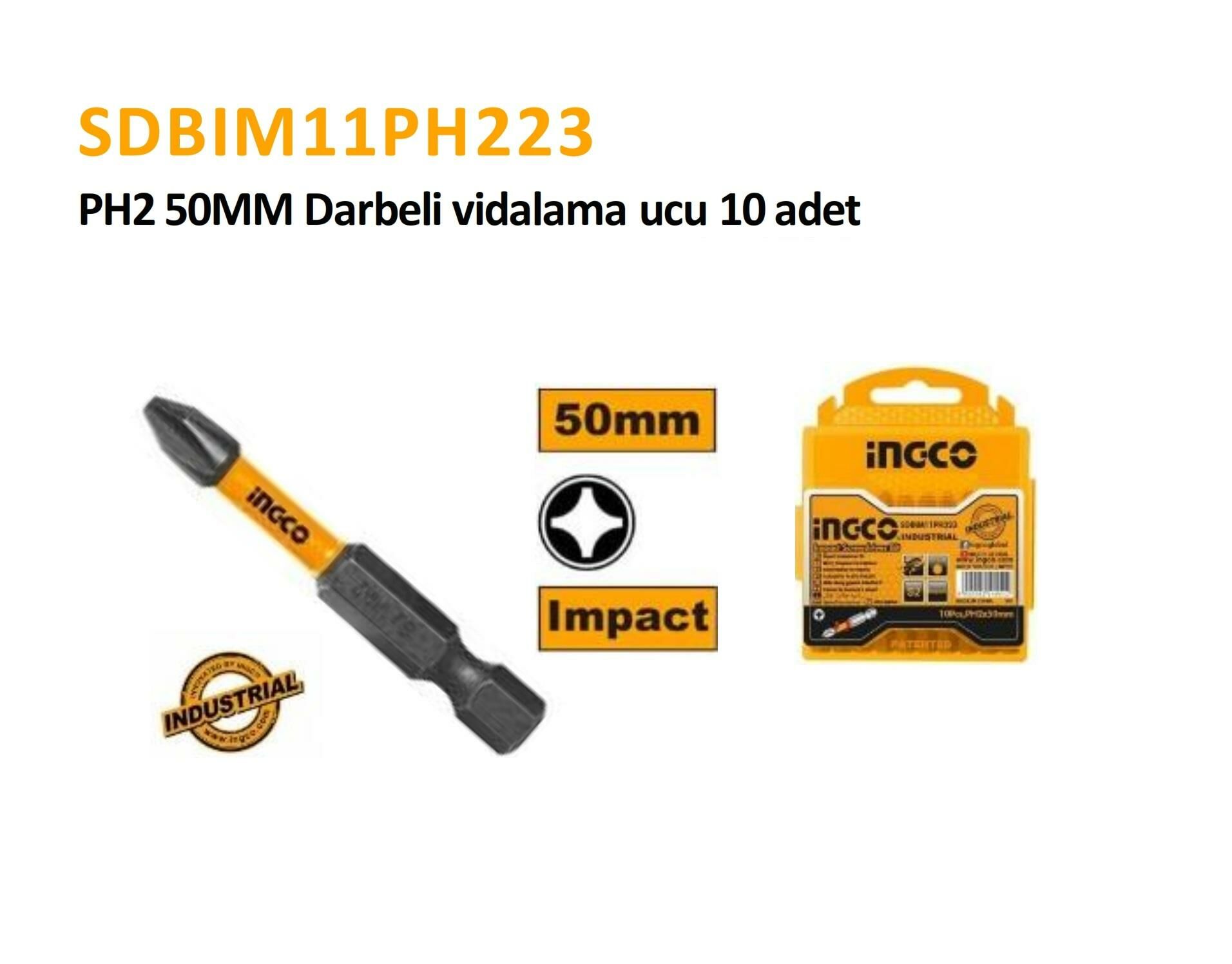 PH2 50MM IMPACT SERİ VİDALAMA UCU 1 PAKET