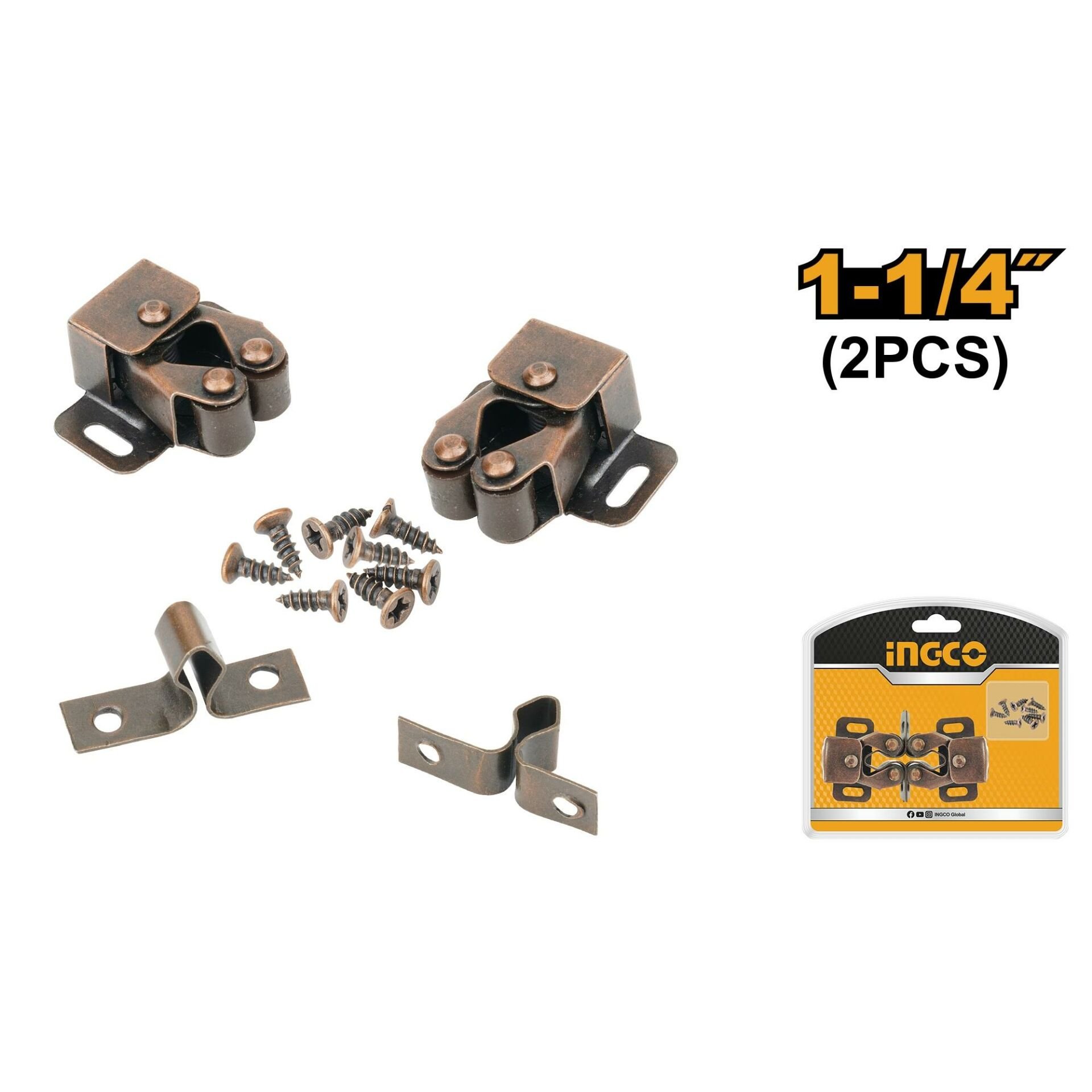 1-1/4 '' ÇELİK ANTİK DESENLİ KAPI MANDALI 2 ADET