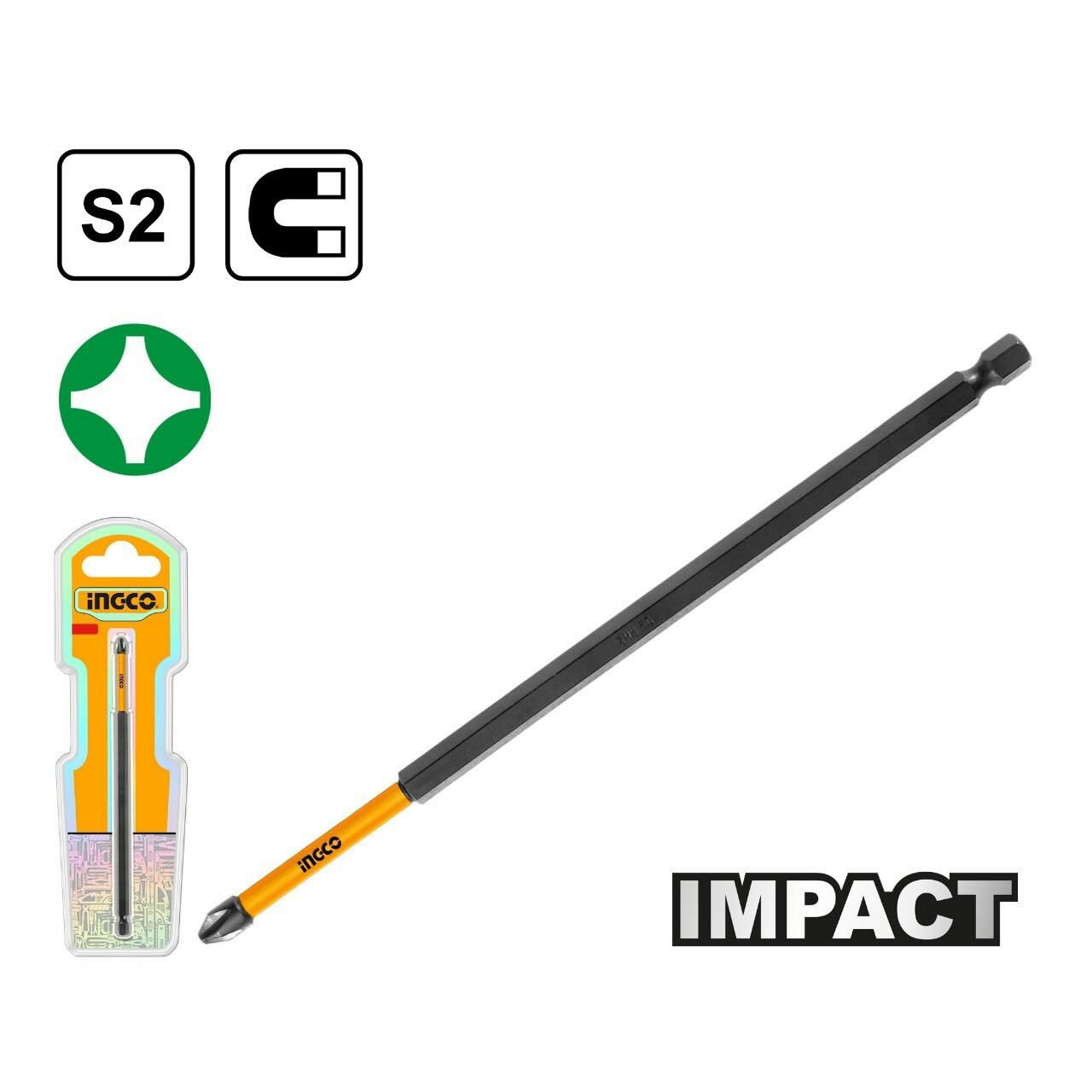 VİDALAMA UCU DARBELİ PH2 150MM 1 ADET