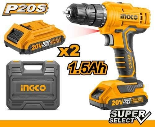 20V 1.5 Ah LI-ION ÇİFT PİLLİ MATKAP