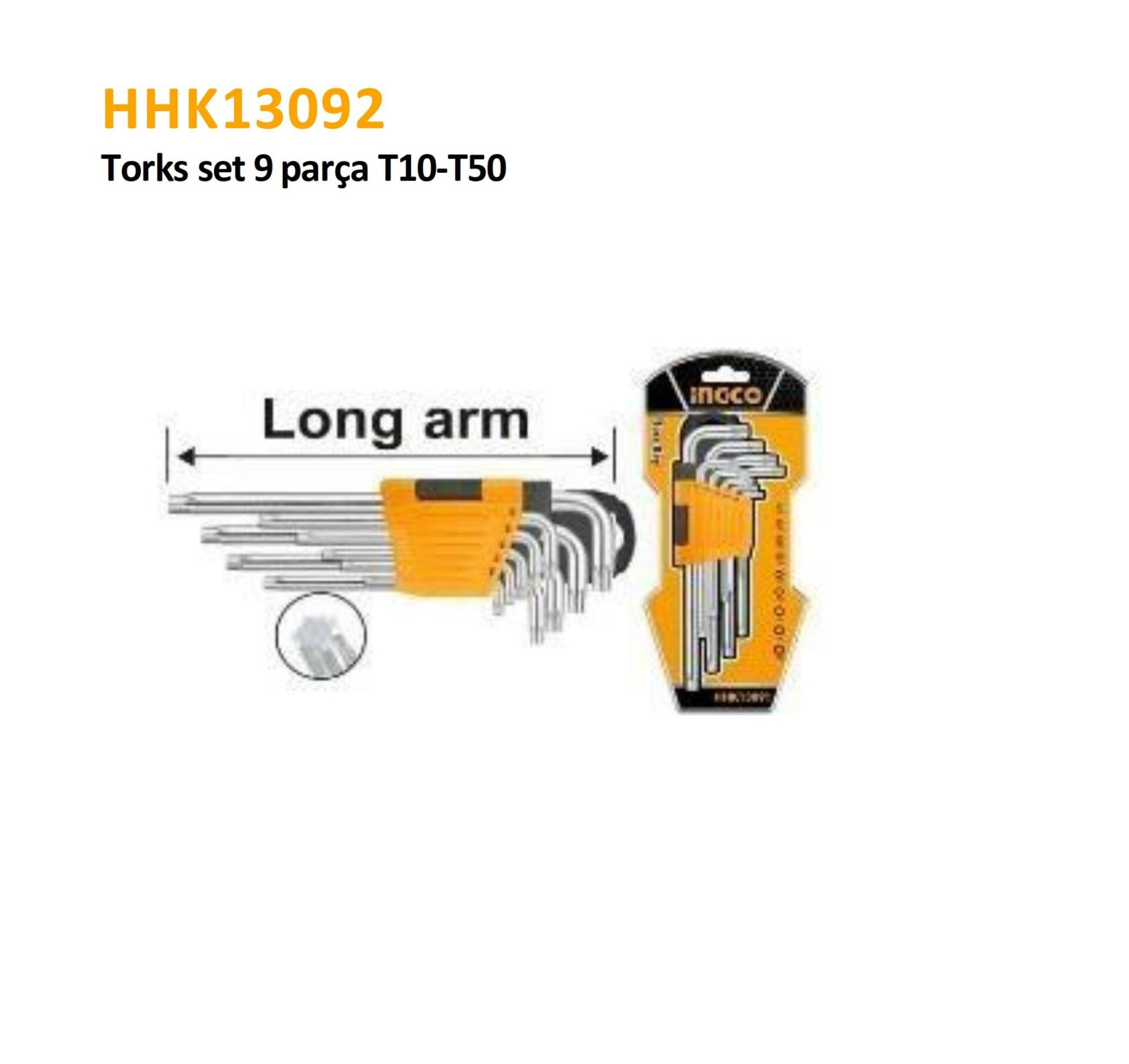 TORKS SET 9 PARÇA UZUN T10-T50