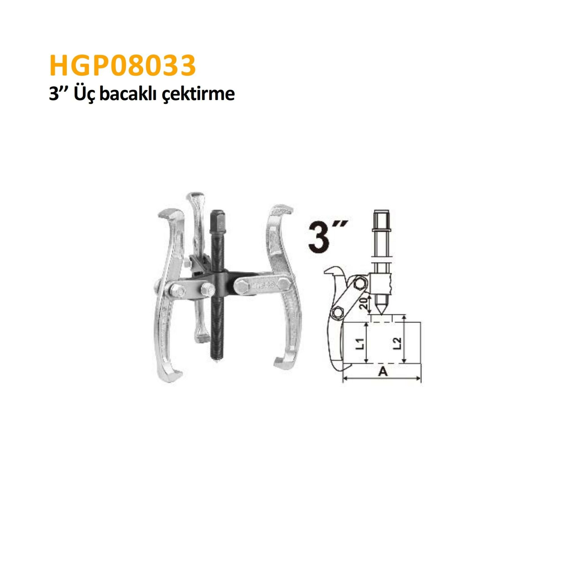 3'' ÜÇ BACAKLI ÇEKTİRME