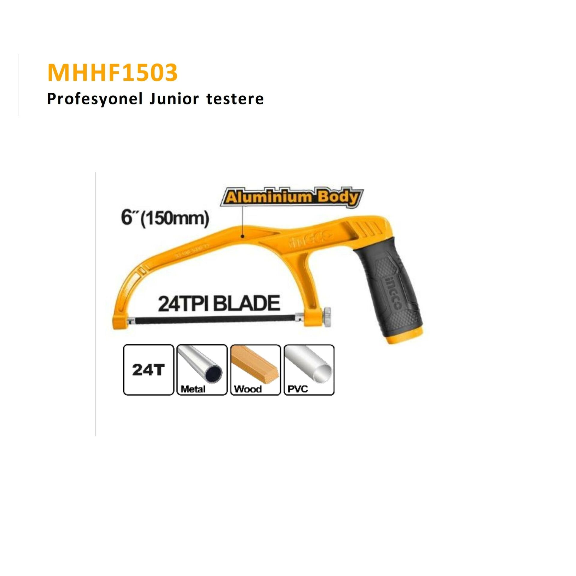 150MM JUNIOR TESTERE ALUM.GÖVDE
