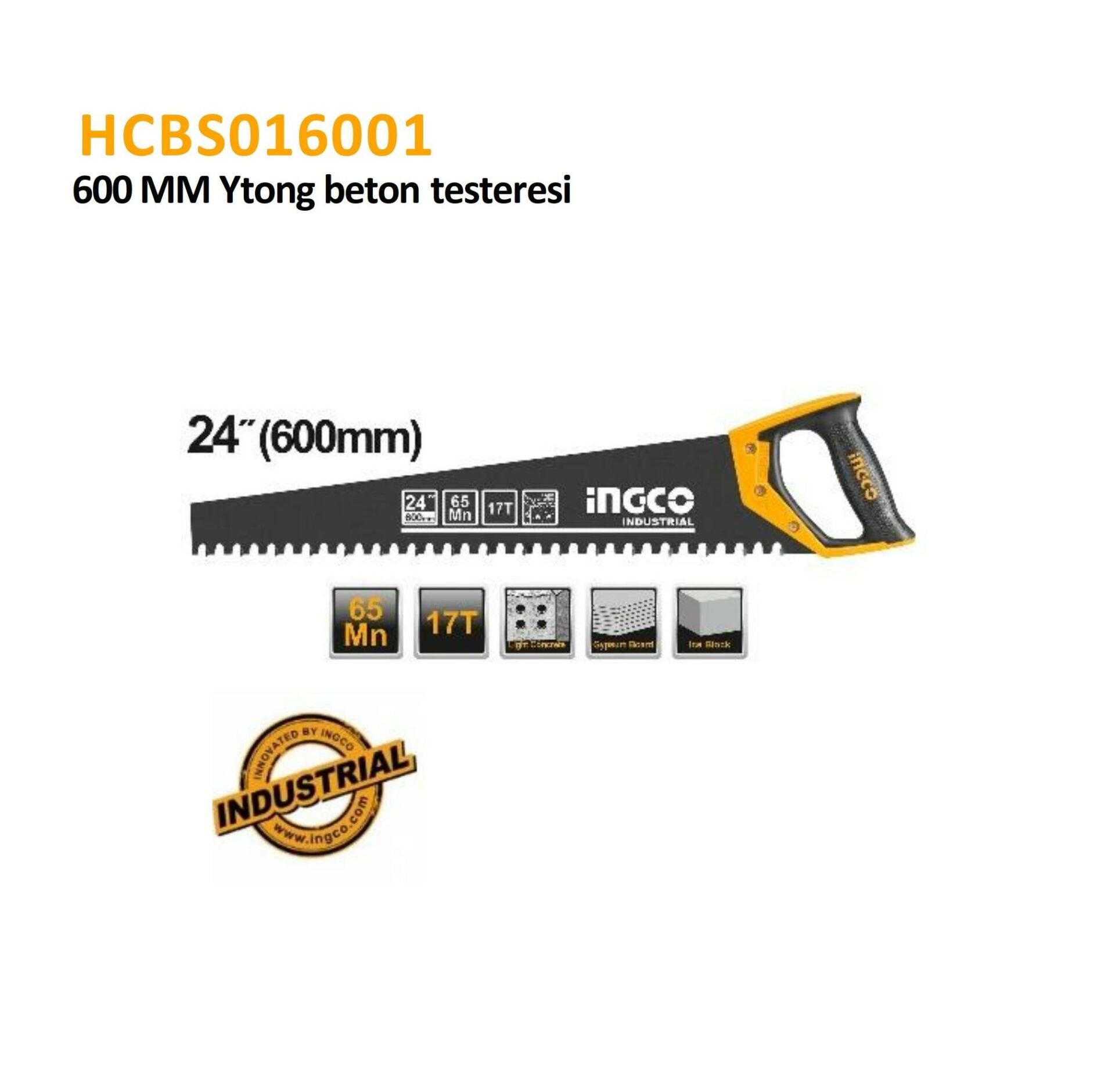 600MM YTONG TESTERESİ