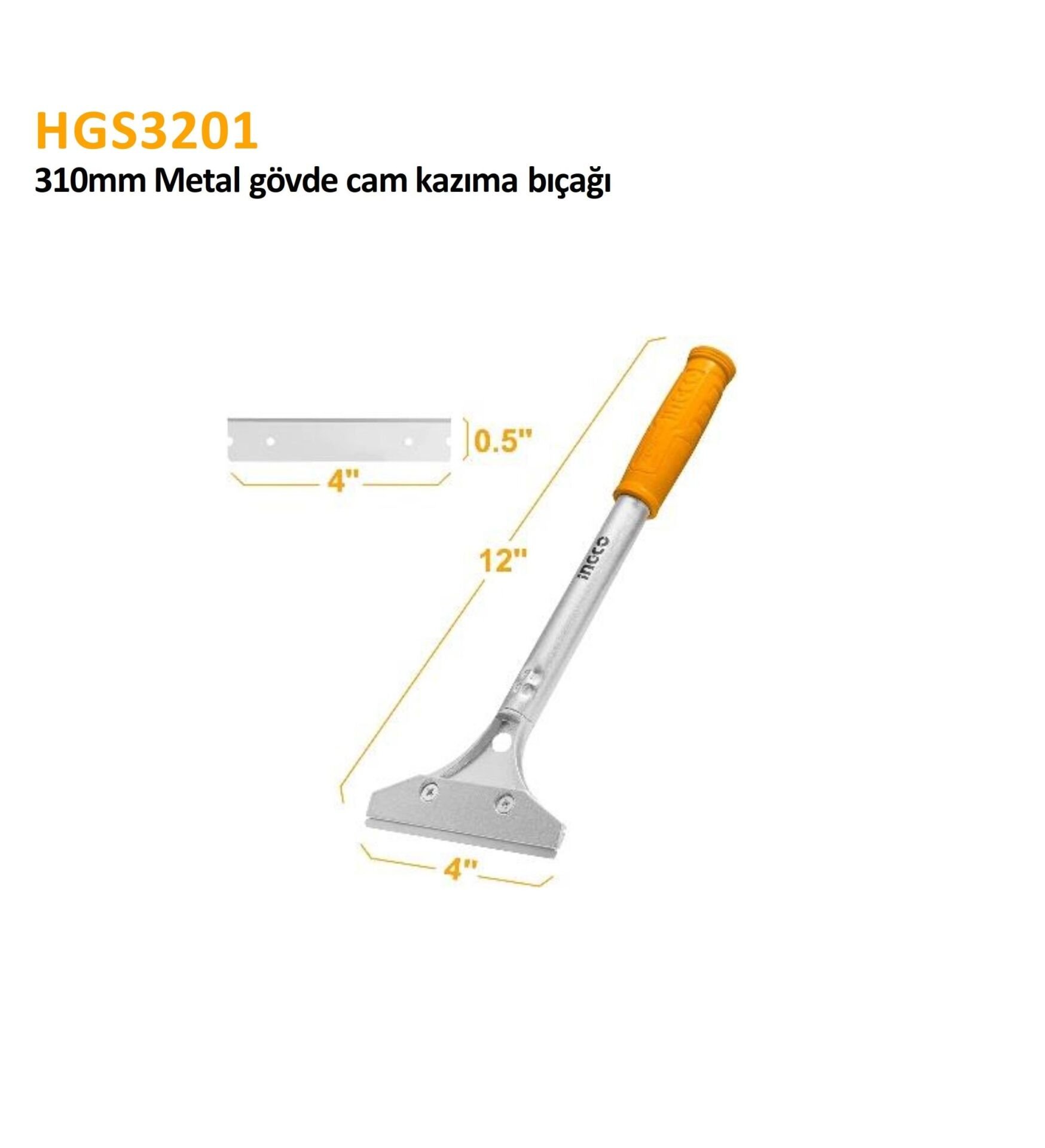 310MM METAL GÖVDE CAM KAZIYICI