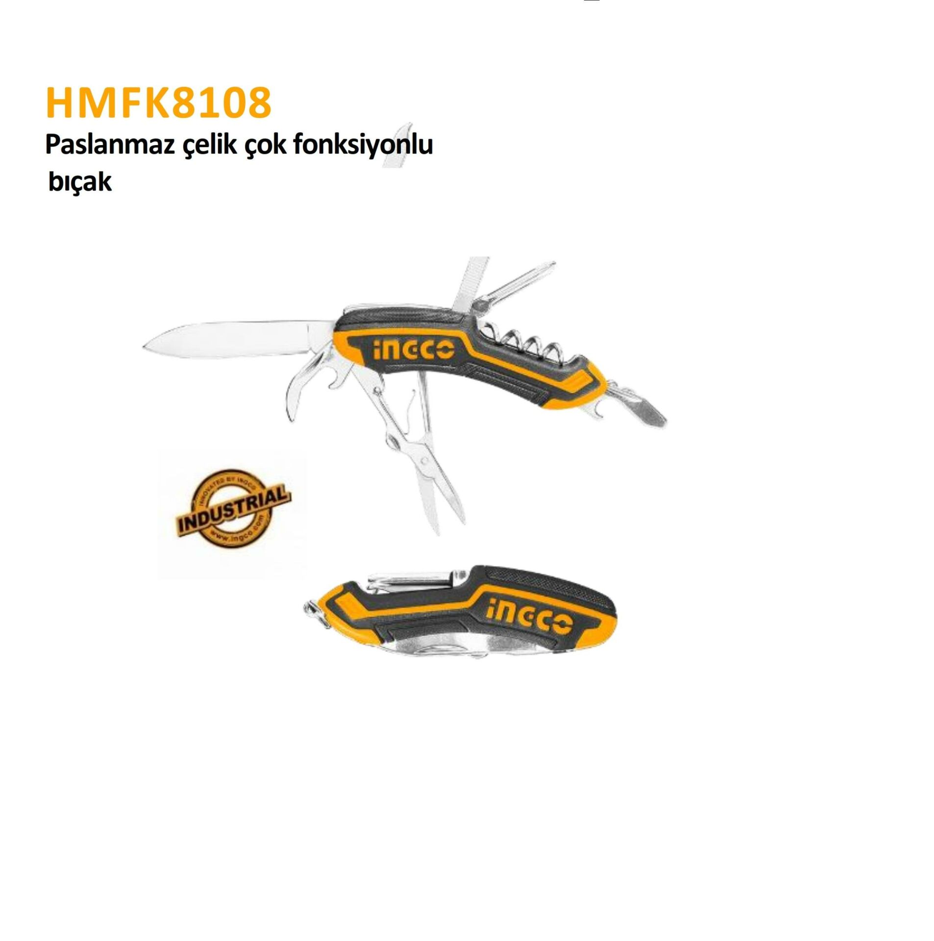 PASLANMAZ ÇELİK ÇOK FONKSİYONLU BIÇAK