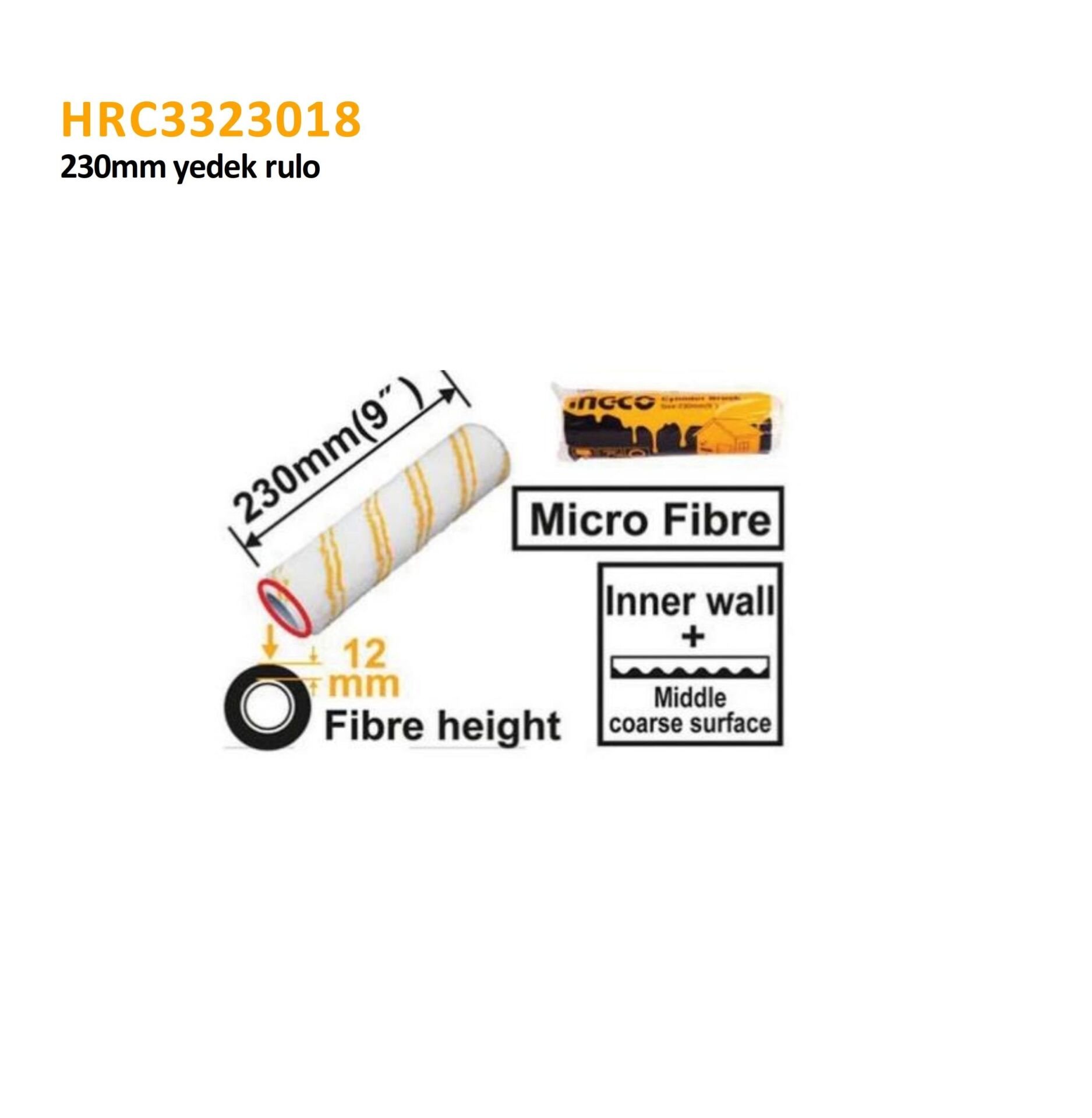 230MM YEDEK RULO