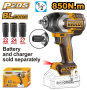20 V LI-ION 850N.m KÖMÜRSÜZ SOMUN SÖKME PİLSİZ
