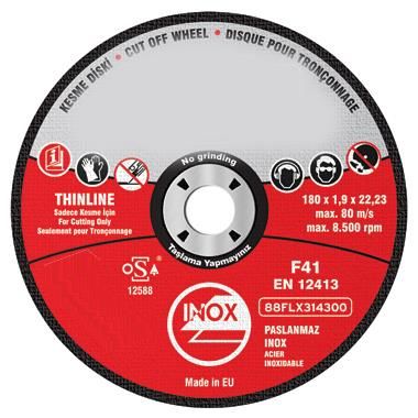 KARBOSAN DEMİR KESİCİ İNOX 115x1x22