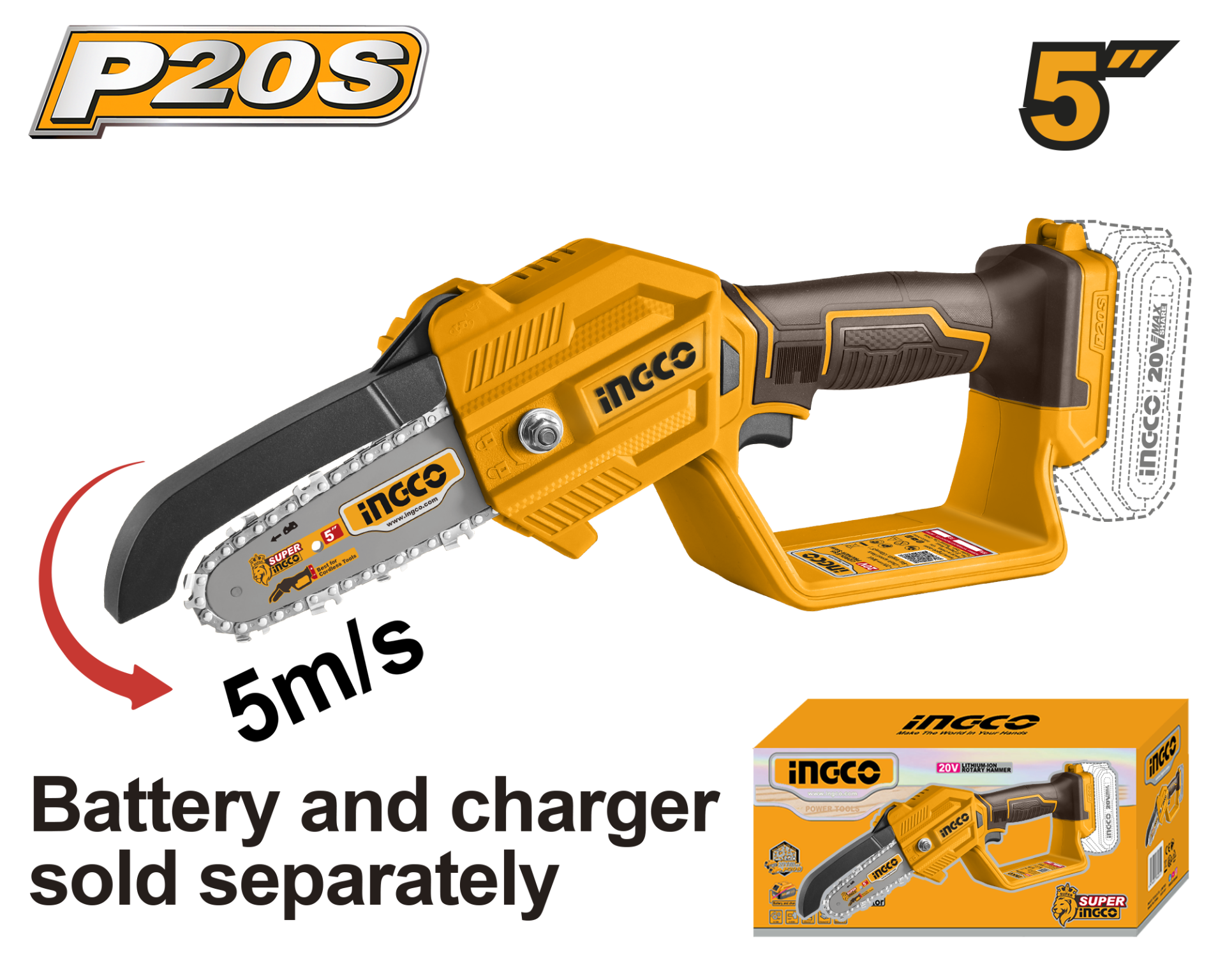 20V LI-ION 13 CM DAL BUDAMA MAKİNESİ PİLSİZ
