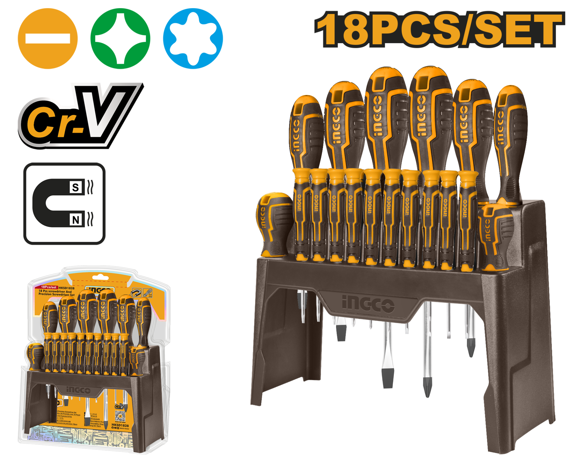18 PARÇA STANDLI TORNAVİDA SETİ