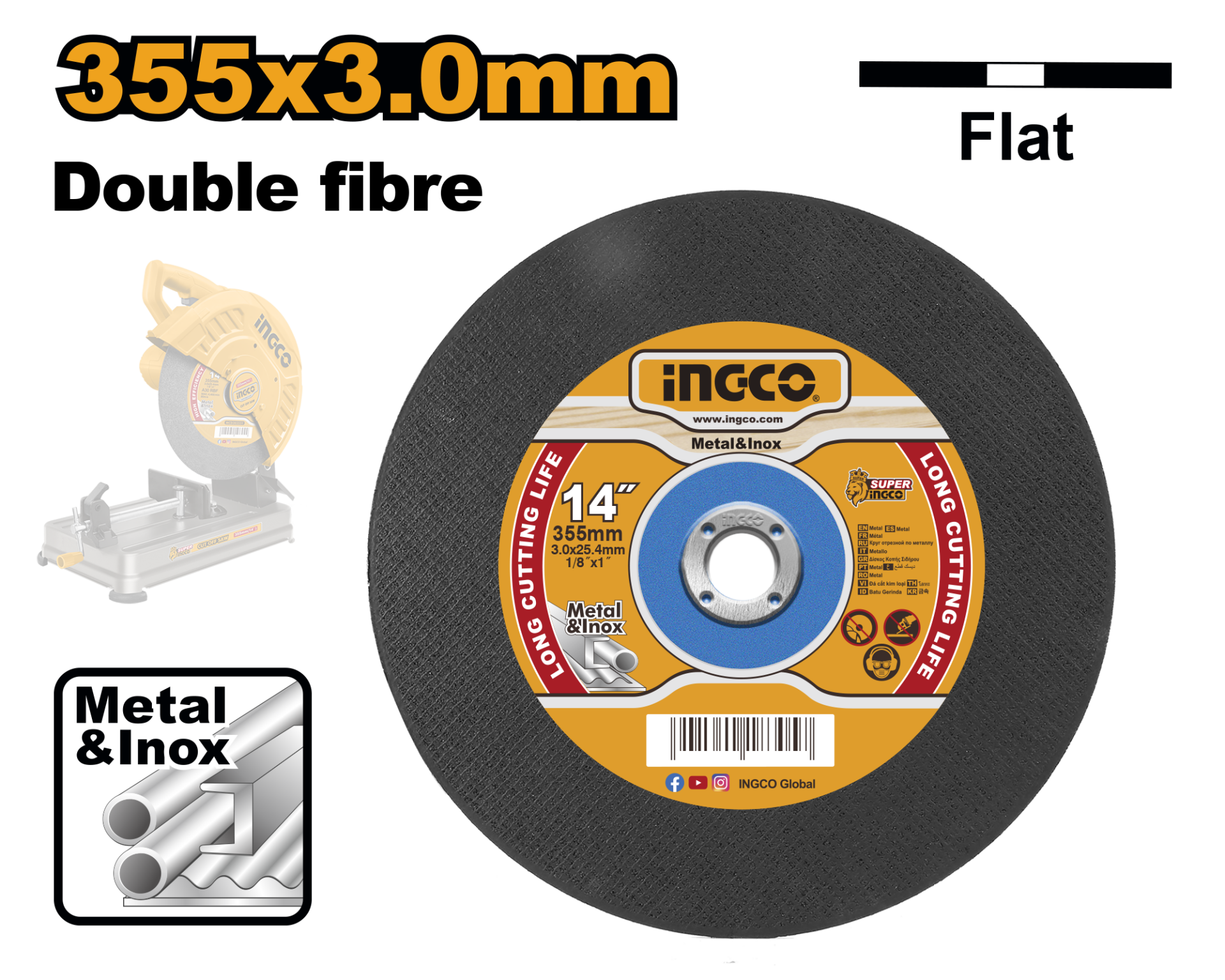 İNOX KESME TAŞI 355MM 1 ADET