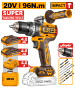 20 V 96 N.m 13 MM DARBELİ 4 Ah ÇİFT PİLLİ