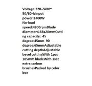 1400W DAİRE TESTERE